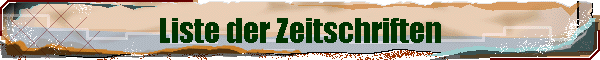 Liste der Zeitschriften